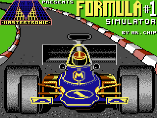 Formula 1 Simulator title screen for Commodore 64